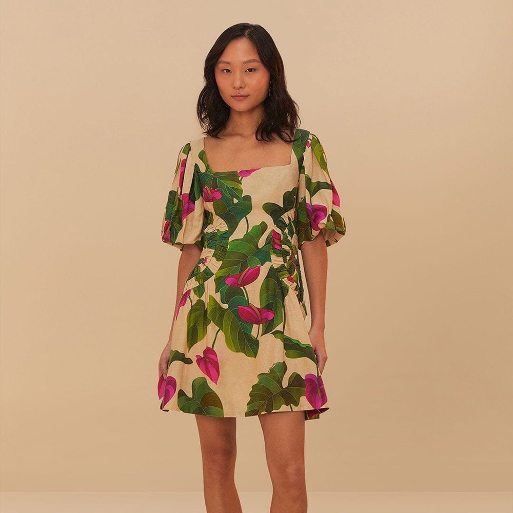 Farm Rio NWT linen mini dress